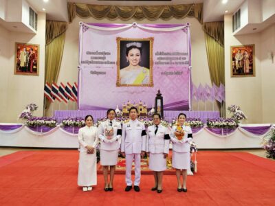 พิธีถวายเครื่องราชสักการะวางพานพุ่ม และพิธีถวายพระพรชัยมงคล เนื่องในโอกาสพระราชพิธีมหามงคลเฉลิมพระชนมพรรษา ๔ รอบ สมเด็จพระนางเจ้าฯ พระบรมราชินี ๓ มิถุนายน ๒๕๖๙